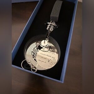 Stainless Steel Lunar Moon Wind Spinner Wind Chime Thank You Gift Outdoor Decor